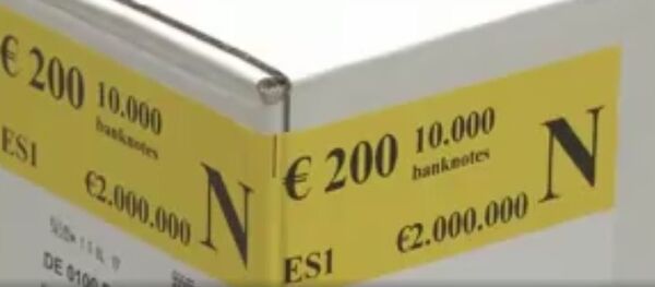 Vaizdo įrašas, kaip eurų banknotai pasiekė Lietuvą - Sputnik Lietuva