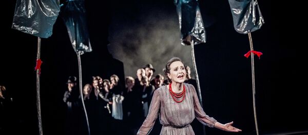 Спектакль Дзяды, фото с сайта Санкт-Петербургского международного культурного форума Спектакль Дзяды, фото с сайта Санкт-Петербургского международного культурного форума - Sputnik Литва