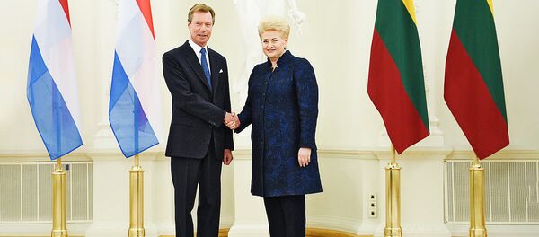 Даля Грибаускайте и Герцог Люксембурга Анри - Sputnik Литва
