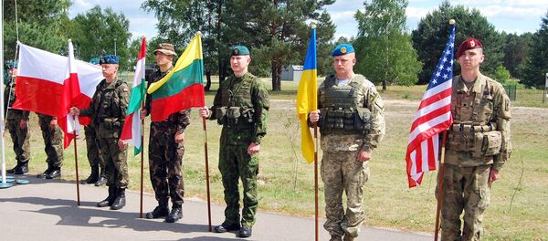 В учениях принимаю участие военные из Польши, из других 18 стран НАТО и пяти стран-партнеров альянса - Sputnik Литва