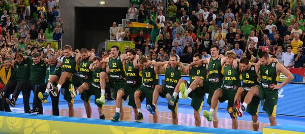 Баскетбол. Чемпионат Европы. Матч Македония - Литва - 67 : 65, архивное фото - Sputnik Lietuva