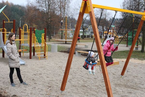 Новая детская площадка в Вильнюсе Новая детская площадка в Вильнюсе - Sputnik Lietuva