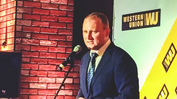 Директор литовского подразделения Western Union Шарунас Шуйпис Директор литовского подразделения Western Union Шарунас Шуйпис - Sputnik Lietuva