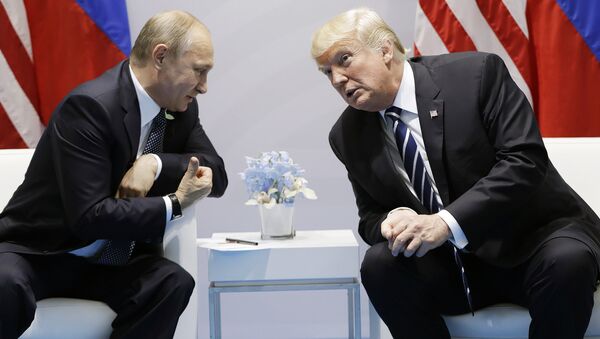 Владимир Путин и Дональд Трамп, архивное фото - Sputnik Lietuva