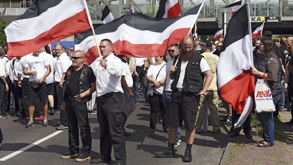 Марш нео-нацистов в Германии - Sputnik Lietuva
