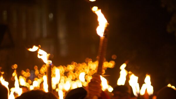 Факельное шествие, архивное фото - Sputnik Литва