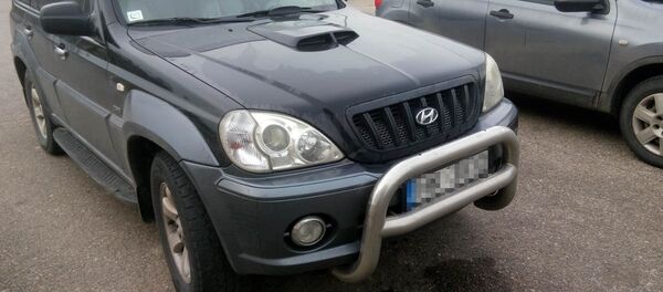 Автомобиль с мигрантами - Sputnik Lietuva