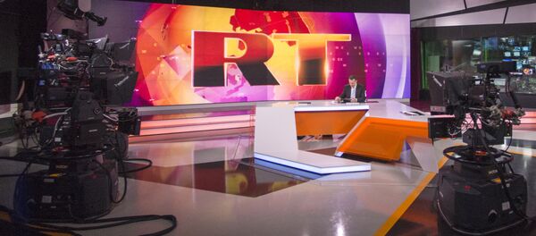 Ньюсрум телеканала Russia Today на английском языке Ньюсрум телеканала Russia Today на английском языке - Sputnik Lietuva