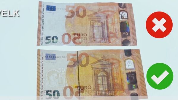 Banko ekspertai dalijasi kaip atpažinti padirbtus 50 eurų banknotus - Sputnik Lietuva
