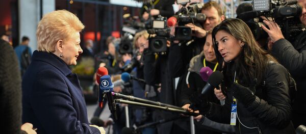 Даля Грибаускайте в Швеции - Sputnik Литва