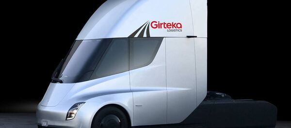 Компания Girteka Logistics первой в Европе заказала тягач TESLA Компания Girteka Logistics первой в Европе заказала тягач TESLA - Sputnik Lietuva