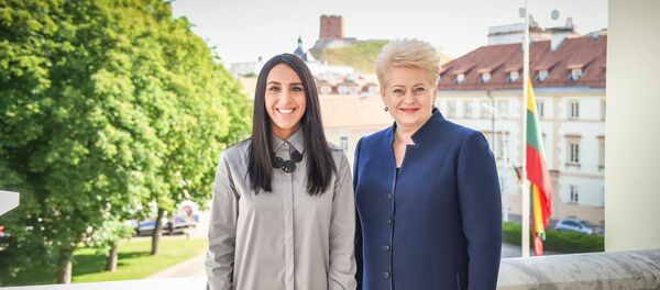 Президент Литвы Даля Грибаускайте и певица из Украины Джамала - Sputnik Литва