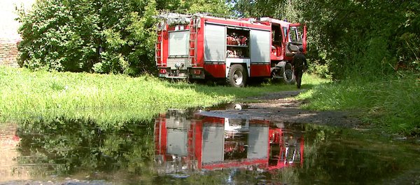 Gaisrininkų mašina Gaisrininkų mašina - Sputnik Lietuva