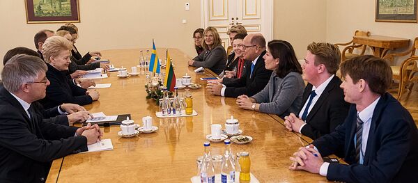 Даля Грибаускайте встретилась с председателем шведского парламента Урбаном Алином - Sputnik Литва