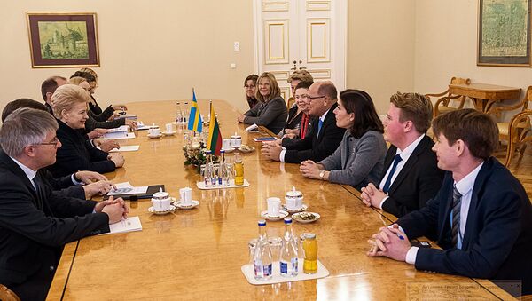 Даля Грибаускайте встретилась с председателем шведского парламента Урбаном Алином - Sputnik Литва