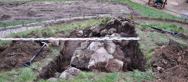 Археологические находки на горе Гедиминас Археологические находки на горе Гедиминас - Sputnik Lietuva