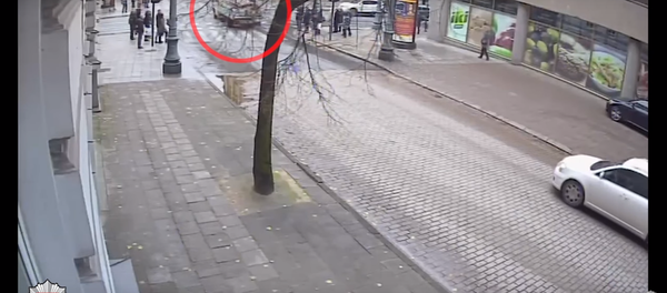 Грузовик проехал проспект Гедиминаса на красный свет светофора и сбил ребенка Грузовик проехал проспект Гедиминаса на красный свет светофора и сбил ребенка - Sputnik Lietuva