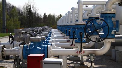 Подземное газовое хранилище в Инчукалнсе, архивное фото