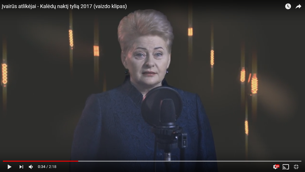Даля Грибаускайте спела рождественскую песню - Sputnik Lietuva