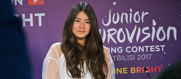 Российская певица Полина Богусевич, финал конкурса Детское Евровидение - 2017 в Тбилиси Российская певица Полина Богусевич, финал конкурса Детское Евровидение - 2017 в Тбилиси - Sputnik Lietuva