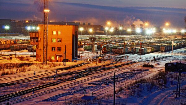Железнодорожное депо в Даугавпилсе, архивное фото - Sputnik Литва