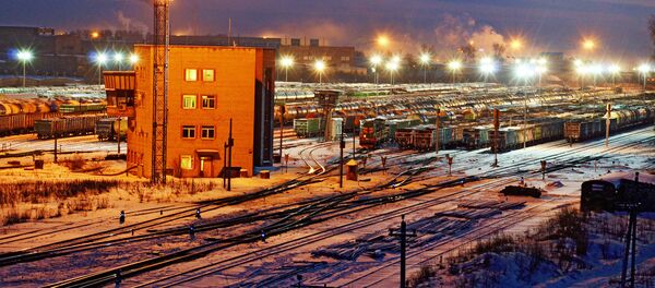 Железнодорожное депо в Даугавпилсе, архивное фото - Sputnik Литва