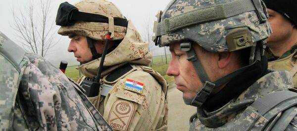 Хорватские военные, архивное фото - Sputnik Литва