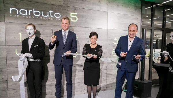 Naujo verslo centro Narbuto 5 Vilniuje atidarymas - Sputnik Lietuva
