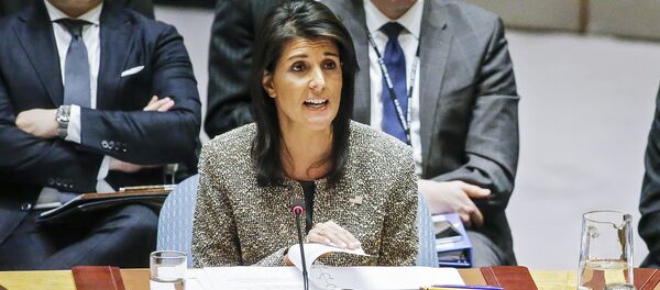 Постпред США при ООН Никки Хейли Постпред США при ООН Никки Хейли - Sputnik Lietuva