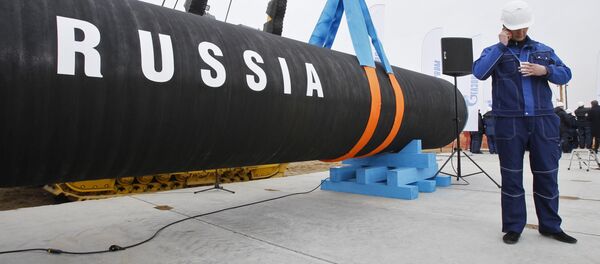 Начало строительства трубопровода Северный поток, архивное фото - Sputnik Литва