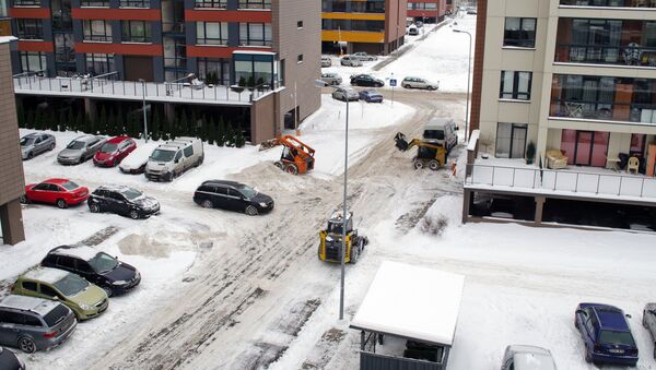 Расчистка улиц после снегопада, архивное фото - Sputnik Литва