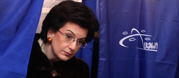 Лидер грузинской партии Демократическое движение Нино Бурджанадзе - Sputnik Литва