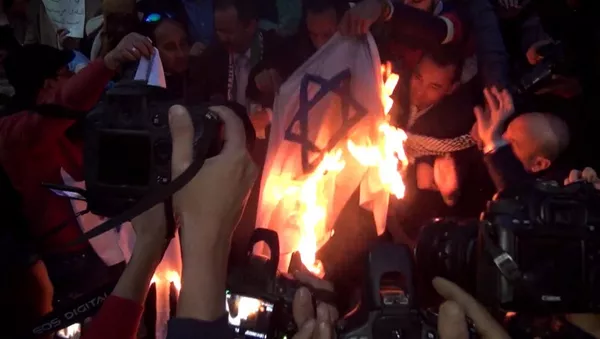 Musulmonų demonstracijos prieš Jungtinių Valstijų pripažinimo Jeruzalę Izraelio sostine - Sputnik Lietuva