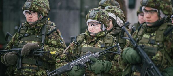 Эстонские военнослужащие-резервисты - Sputnik Литва
