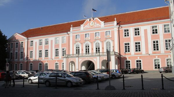 Riigikogu, здание правительства в Таллинне, Эстония - Sputnik Литва