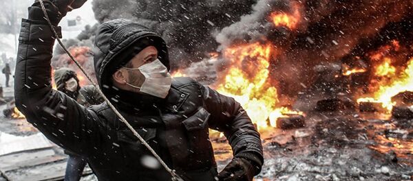 Работы Андрея Стенина, представленные на выставке Долг журналиста - Sputnik Литва