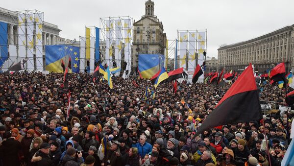 Акция протеста сторонников Саакашвили в Киеве, 10 декабря 2017 - Sputnik Литва