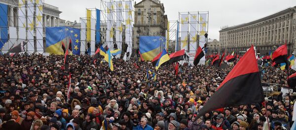 Акция протеста сторонников Саакашвили в Киеве, 10 декабря 2017, архивное фото Акция протеста сторонников Саакашвили в Киеве, 10 декабря 2017, архивное фото - Sputnik Литва