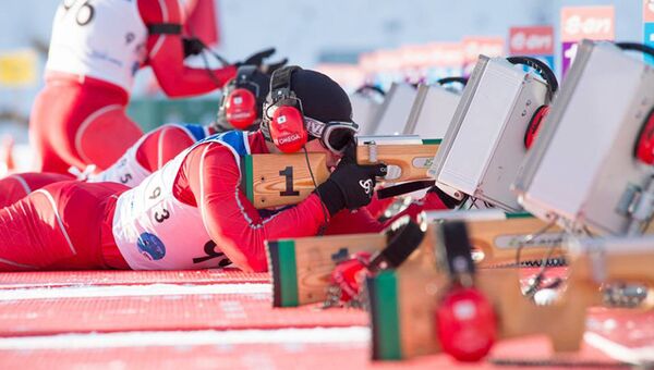 Сборная России в масс-старте на этапе Кубка мира по биатлону в канадском Кэнморе - Sputnik Литва