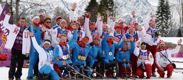 Сборная России по лыжным гонкам и биатлону, архивное фото Сборная России по лыжным гонкам и биатлону, архивное фото - Sputnik Литва