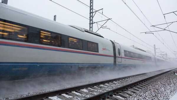 Поезд Российских железных дорог, архивное фото - Sputnik Литва