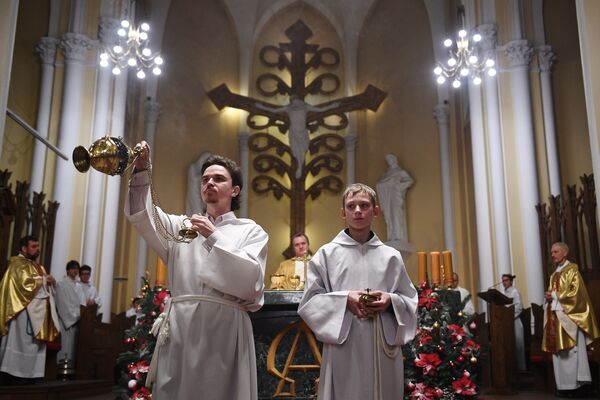 Празднование католического Рождества в Москве - Sputnik Литва