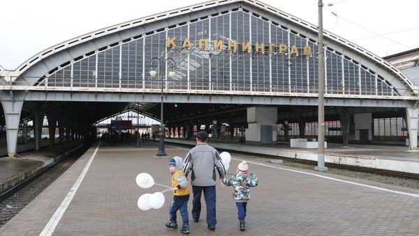 Перрон Южного вокзала в Калининграде, архивное фото - Sputnik Литва