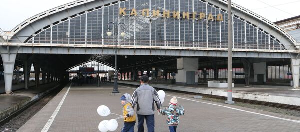Перрон Южного вокзала в Калининграде, архивное фото - Sputnik Литва