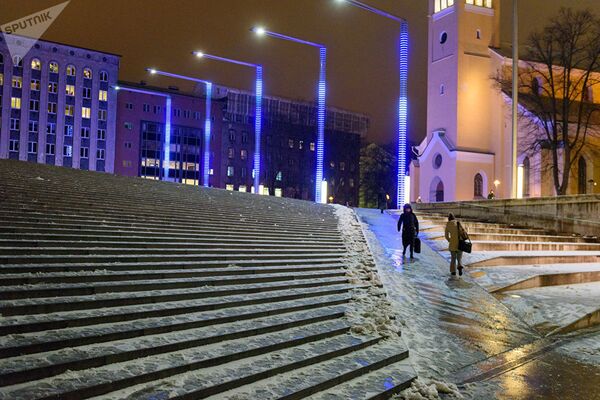 Вечерний Таллинн в преддверии новогодних праздников - Sputnik Lietuva