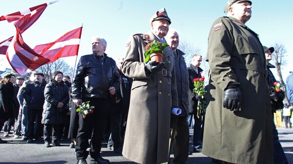SS veteranų maršas Rygoje - Sputnik Lietuva