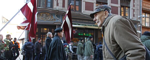 SS veteranų žygis Rygoje SS veteranų žygis Rygoje - Sputnik Lietuva