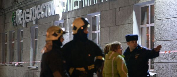Взрыв в магазине Перекресток в Санкт-Петербурге - Sputnik Литва