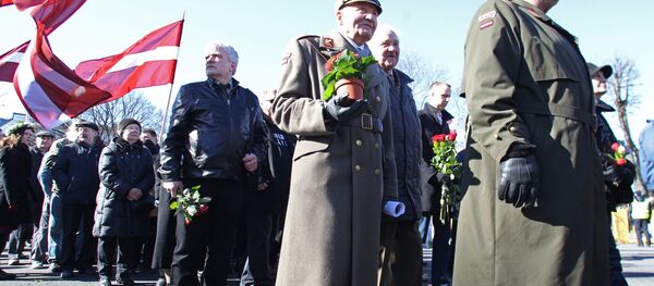 Марш ветеранов СС в Риге - Sputnik Литва