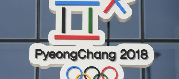 Символика XXIII Олимпийских игр в Олимпийском парке в Пхенчхане - Sputnik Литва